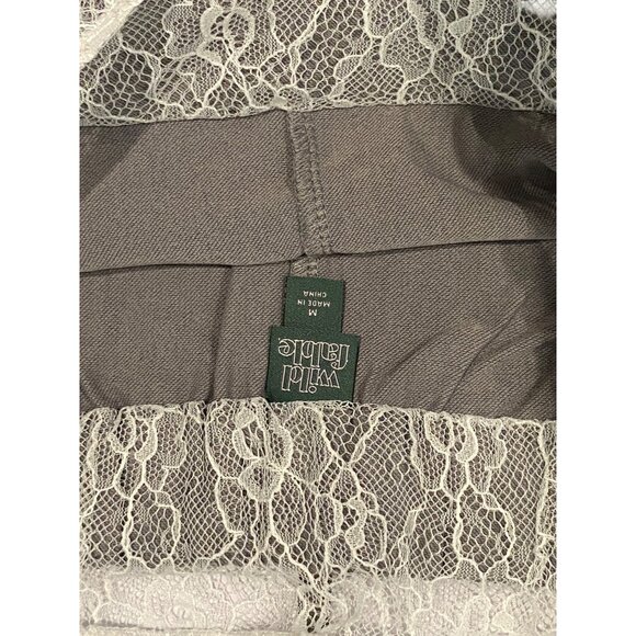 Wild Fable Womens Gray Lace Waist Mini Skirt Ankle Length Size M - Picture 2 of 3